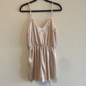Everly Pale Pink Shimmery Romper